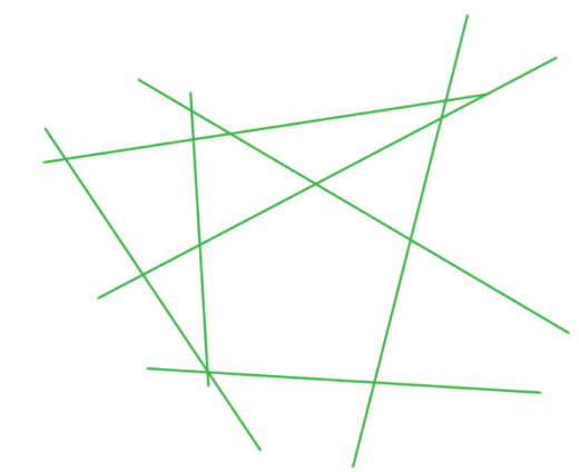 Intersecting straight lines