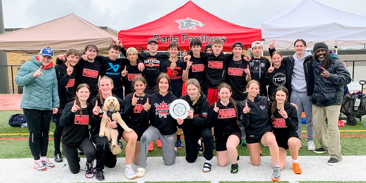 Paris District High School are the CWOSSA ultimate frisbee champions.