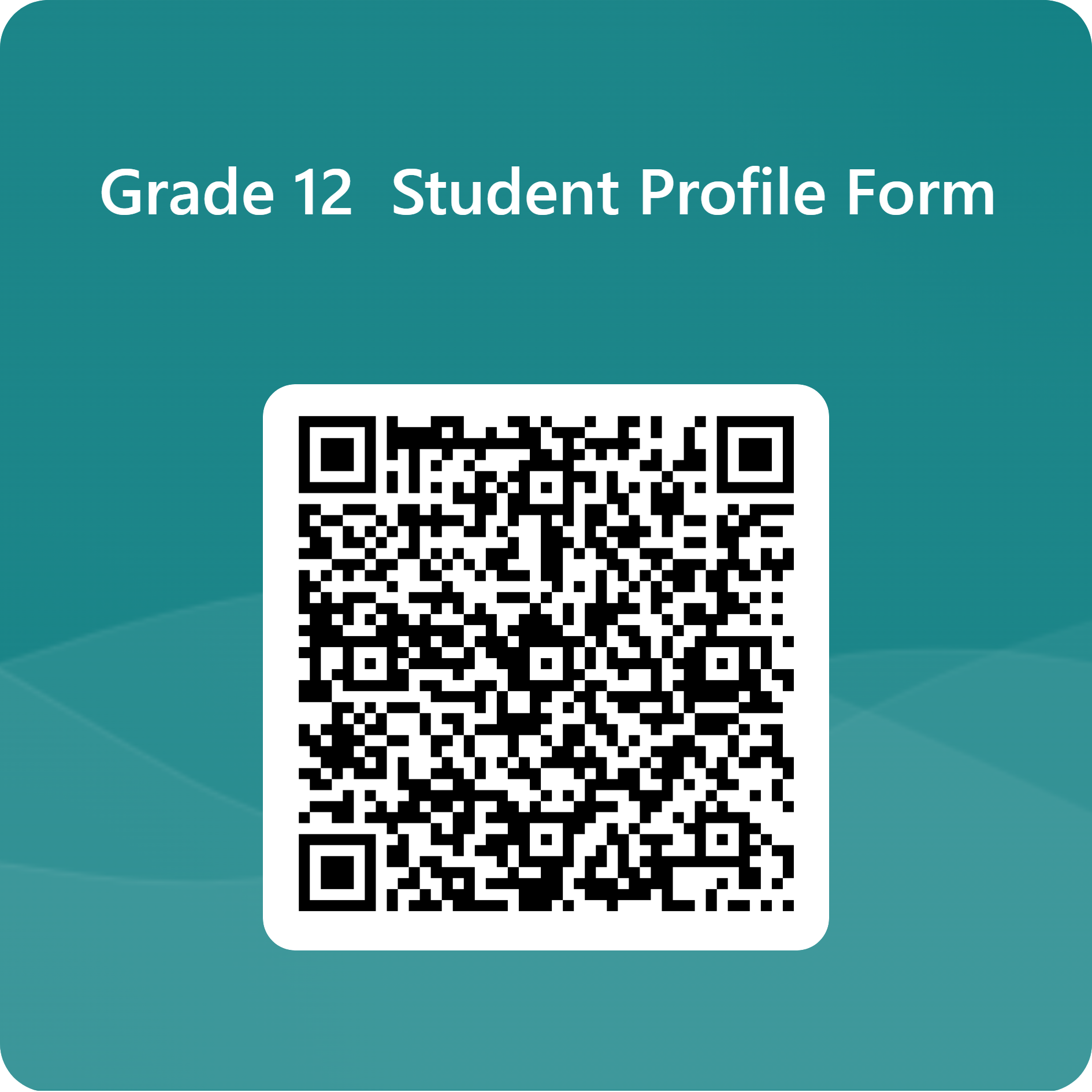 Grade 12 Profile Form