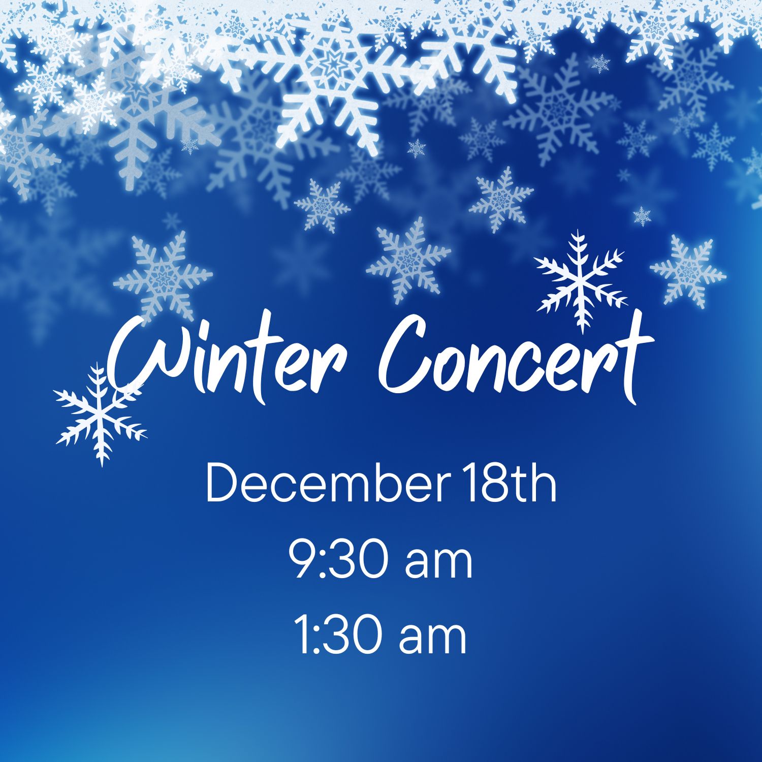 Winter Concert Winter Concert text