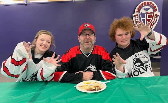Waterford District High School held its annual turkey dinner and students vs. teachers hockey game on Friday, Dec. 19