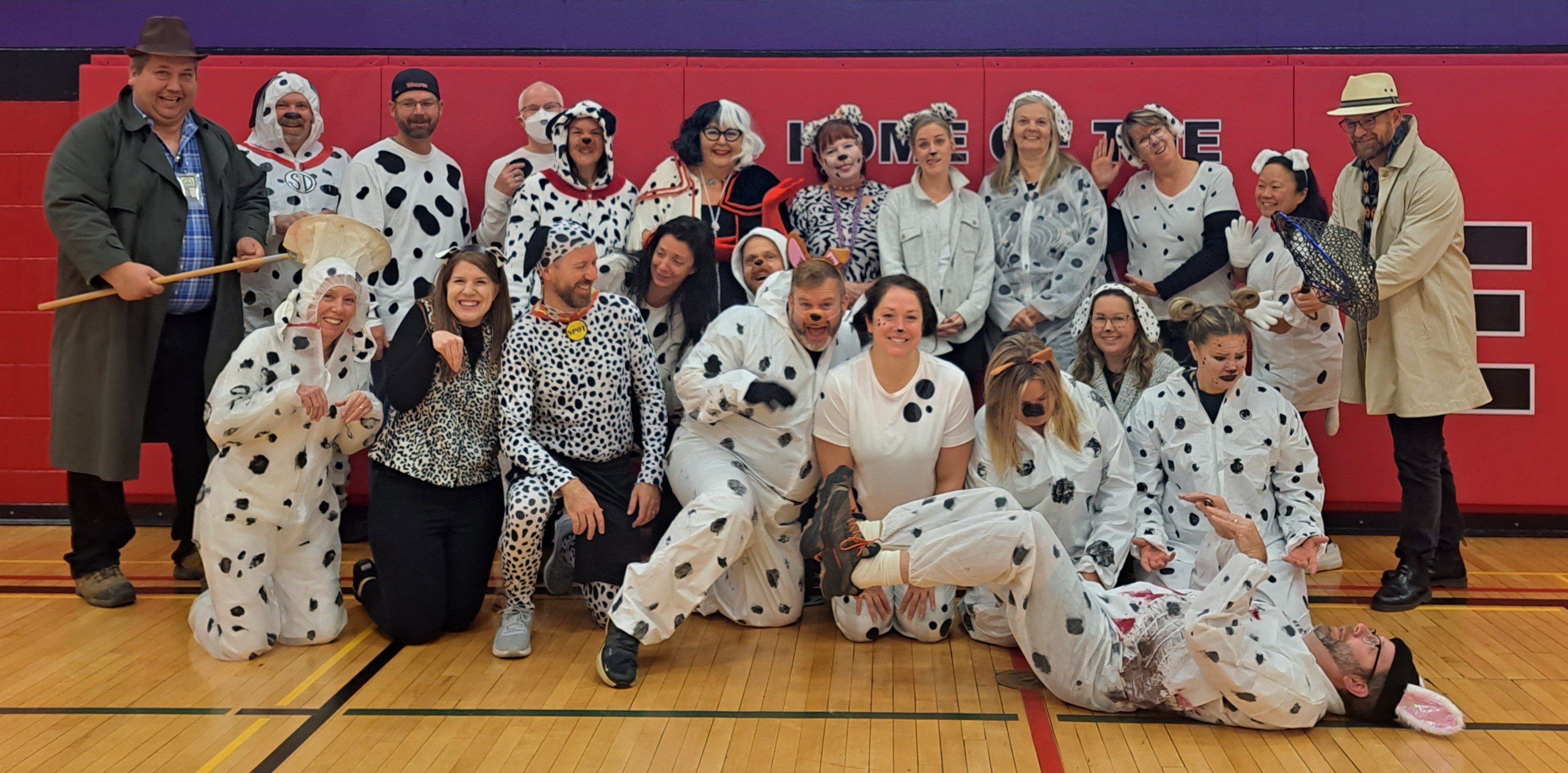 Waterford District High School staff dressed up